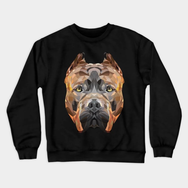 Pit bull Crewneck Sweatshirt by DmitryPayvinart